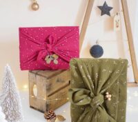 Reusable Christmas wrapping from local creator Romane