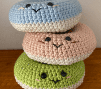 handmade crochet donuts